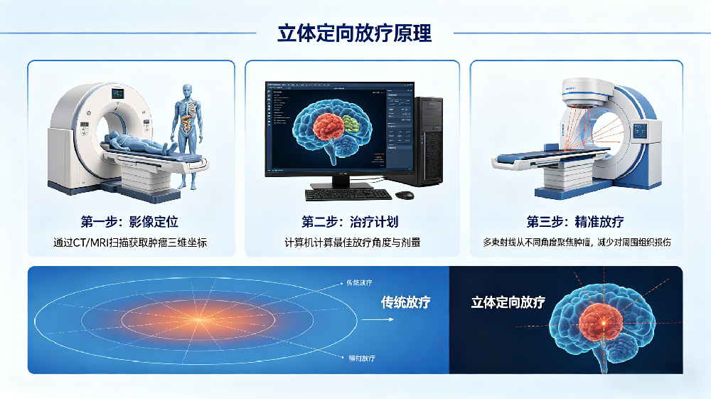 立体定向放疗全新无创抗癌疗法：精准锁瘤、不伤好器官、不用开刀、适合高龄高危疑难肿瘤患者